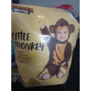 Spooktacular Creations Little Monkey Costume Toddler Size 3T (3–4 Yrs)‎ Plush...